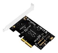 SilverStone Adattatore da PCIe a M.2 SST-ECM20 – Controller Serial ATA Nero
