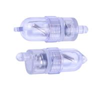 ECMQS 2Pcs Morsi Sensibili Esche Lampada Allarme Canna Da Pesca Punta LED Luce Esterna Attrezzature Da Pesca Accessori Facile Installazione Portatile Gear
