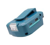 ECMQS Adattatore di ricarica a clip, MT | Connessioni USB A e tipo C, luce di visione LED, modulo di alimentazione di emergenza alimentato a batteria ovunque