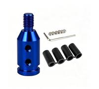 ECMQS Adattatore per pomello del cambio con uniforme, M10 x 1,5, blu | Con filettatura superiore e due fori di fissaggio laterali per il cambio della leva del cambio