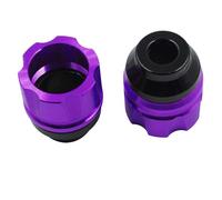 ECMQS Anti Crash Protector, lega di alluminio Slider Cup Crash, viola | 1 paio di accessori per moto, scooter elettrico, antiurto, installazione accessori per moto