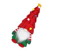 ECMQS Babbo Natale giocattolo con elementi in legno per dormitori, rosso | Vacation Home Deck Display, interni confortevoli, decorazione della stanza tutto l'anno e sacchetti regalo