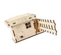 ECMQS Barriere d'ingresso in legno, modello di montaggio per la | Spiegazione scientifica, apprendimento familiare, concetti di reazione della recinzione a dondolo, pratica guidata