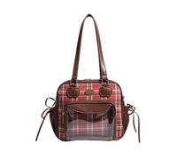 ECMQS Borsa alla moda trasparente, stile anime | Accessorio alla moda per gli appassionati della cultura Otaku, comoda tracolla per abiti casual