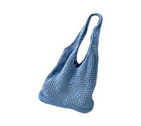 ECMQS borsa per il trasporto, design a maglia all'uncinetto traforata
