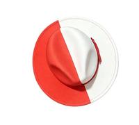 ECMQS Cappello Fedoras con finitura originale, versatile | Design a doppio colore, vestibilità comoda per l'uso quotidiano, adatto per occasioni formali e casual