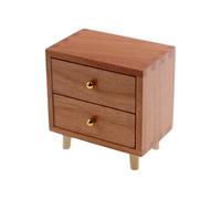 ECMQS Casa delle bambole realistica Comodino in scala 1:12 con cassetti funzionali per scene, modello di paesaggio, accessori da esposizione, mobili per casa delle bambole