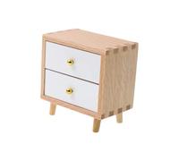 ECMQS Casa delle bambole realistica Comodino in scala 1:12 con cassetti funzionali per scene, modello di paesaggio, accessori da esposizione, mobili per casa delle bambole