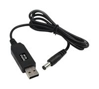 ECMQS Cavo positivo centrale da 9 V | Convertitore di ingresso USB, 3, 5, 35 mm, cavo di ricambio in PVC da 1 m, per alimentazione elettronica compatta,