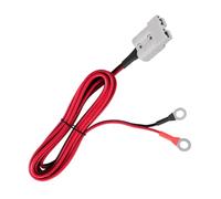 ECMQS Cavo terminale batteria SB50 spina per verricello rimorchio, 50 cm | Cavi del conduttore di rame di strato esterno del PVC con l'estremità terminale dell'occhiello da 8 millimetri per potere