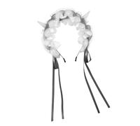 ECMQS Cerchietto con corno del diavolo con piano notevolmente modificabile | Fascia elastica per capelli con tessuto morbido e delicato, facile da indossare per feste a tema, costumi fotografici, per