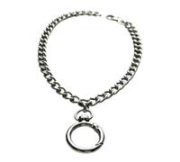 ECMQS Collana con ciondolo rotondo geometrico per le donne | Catena a maglie audaci gioielli dichiarazione, accessorio a base di rame, abbigliamento quotidiano per feste, streetwear