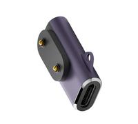 ECMQS Connettore di ricarica per activity tracker, alluminio, grigio p | Regolamento attuale, struttura in lega di alluminio, senza sforzo per le fasce fitness