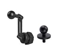 ECMQS Connettore per navigatore auto con interfaccia a sfera da 17 mm | Braccio adattatore filettato 1/4, estensione di visualizzazione flessibile, allineamento telaio supporto