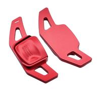 ECMQS Coppia di estensioni per cambio, in alluminio, colore: rosso | Per Golf 5 6 MK5/6