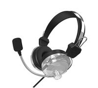 ECMQS Cord Gaming Cuffie con Driver 40mm 3.5mm, Bianco | Design leggero, microfoni trasparenti, per giochi e musica, migliora la risposta dei bassi, lunga durata