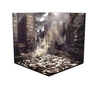 ECMQS Desktop Figure Sfondo Lavagna Pieghevole PVC Ruins | Cornice per display, formato di design selezionato