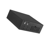 ECMQS Enclosure ITX Desktop compatto per progetti Builder | Recinzione orizzontale del computer del metallo di basso profilo per le costruzioni compatte della scheda madre con accesso