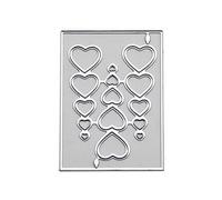 ECMQS Fustelle a goccia d'acqua, inviti di nozze, stella, cuore, amore, metallo, fustellatura, stencil