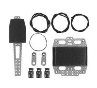 ECMQS Il pacchetto di stoccaggio della batteria include una corda elastica e un cuscinetto della batteria del cavo della molla per il copricapo Outdoor Equipment Night Gear Holder
