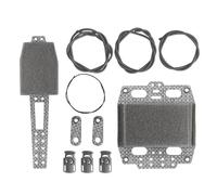 ECMQS Il pacchetto di stoccaggio della batteria include una corda elastica e un cuscinetto della batteria del cavo della molla per il copricapo Outdoor Equipment Night Gear Holder