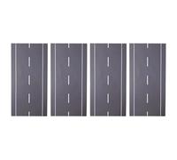 ECMQS Layout stradale in miniatura per percorsi creativi, dritti | Componenti modulari per strade riconfigurabili, progetto di costruzione sicuro con bordi arrotondati