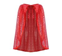 ECMQS Mantelle con paillettes con opzione di lunghezza da 80 cm a 180 cm | Tessuto in poliestere adatto per spettacoli di danza, cosplay e costumi di Halloween per adulti, varie taglie