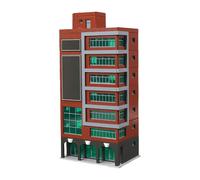 ECMQS Modellino realistico di edificio urbano in scala 1:150, per sabbia | Repliche della costruzione del paesaggio della città per la decorazione della tavola della sabbia, modello dettagliato di