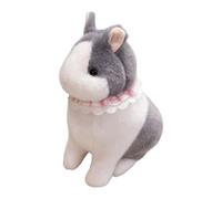 ECMQS Peluche a forma di coniglio, in cotone, grigio | Giocattolo confortevole imbottito in cotone, bambole emozioni, giocattolo per neonati