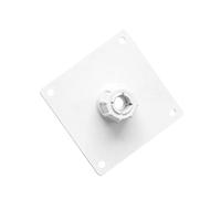 ECMQS Piastra adattatore treppiede portatile con motivo 75 x 75, bianco | Attacco a sfera da 17 mm e utilizzo con set di viti