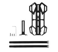 ECMQS Piattaforma di carico per forcella posteriore per bikepacking e Ride | Scaffale in alluminio con piastra scanalata, trasporto compatto di oggetti, supporta la costruzione quotidiana