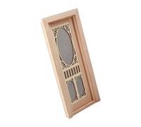 ECMQS Porta per casa delle bambole, scala 1:12, accessori per mobili per casa delle bambole, porta zanzariera in miniatura, accessori per mobili in legno