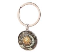 ECMQS Portachiavi con stella celeste, dio del sole | Materiali resistenti all'usura con effetto gemme, realizzati in lega per l'uso quotidiano come