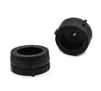 ECMQS Precisions Engineered - Coppia di adattatori da 26,5 cm, colore: Nero | Set di adattatori per bobine da 1/4 per attrezzatura uditiva professionale e montaggio di accessori, misura 10,5"