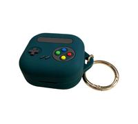 ECMQS Protezione Organizzatrice in Silicone per Boccioli 4/4, Verde Scuro | Copertura per console retrò, supporto a clip per pendolari