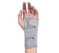ECMQS Regolatore da polso modificabile con asta in alluminio, mano sinistra | Aiuto per la compressione e rinforzo per adolescenti, adulti, allenamenti in palestra, digitazione, uso quotidiano