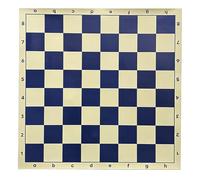 ECMQS Scacchiera portatile, arrotolabile, morbida, arrotolabile, blu, 51 cm | Scacchiera portatile morbida e arrotolabile, per principianti, regalo a scacchiera, tappetino da viaggio, durevole