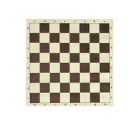 ECMQS Scacchiera portatile, arrotolabile, morbida, arrotolabile, marrone | Scacchiera portatile morbida e arrotolabile, per principianti, regalo a scacchiera, tappetino da viaggio, durevole