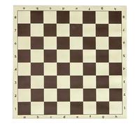 ECMQS Scacchiera portatile, arrotolabile, morbida, arrotolabile, marrone | Scacchiera portatile morbida e arrotolabile, per principianti, regalo a scacchiera, tappetino da viaggio, durevole