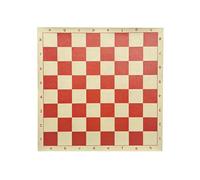 ECMQS Scacchiera portatile, arrotolabile, morbida, arrotolabile, rosso, 34 | Scacchiera portatile morbida e arrotolabile, per principianti, regalo a scacchiera, tappetino da viaggio, durevole