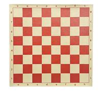 ECMQS Scacchiera portatile, arrotolabile, morbida, arrotolabile, rosso, 51 | Scacchiera portatile morbida e arrotolabile, per principianti, regalo a scacchiera, tappetino da viaggio, durevole