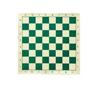 ECMQS Scacchiera portatile, arrotolabile, morbida, verde, 34 cm | Scacchiera portatile morbida e arrotolabile, per principianti, regalo a scacchiera, tappetino da viaggio, durevole
