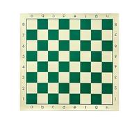 ECMQS Scacchiera portatile, arrotolabile, morbida, verde, 43 cm | Scacchiera portatile morbida e arrotolabile, per principianti, regalo a scacchiera, tappetino da viaggio, durevole