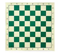 ECMQS Scacchiera portatile, arrotolabile, morbida, verde, 51 cm | Scacchiera portatile morbida e arrotolabile, per principianti, regalo a scacchiera, tappetino da viaggio, durevole