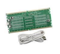 ECMQS Scheda modulo LED per desktop e laptop, slot modulo DDR4 | Strumento di test diagnostico per slot moduli DDR4 con osservazione LED per la manutenzione e la risoluzione dei problemi di