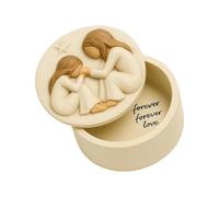 ECMQS Soluzione di stoccaggio delle resine con efficiente, madre e figlia | Decorazione da scrivania in miniatura unica per migliorare l'estetica dello spazio abitativo con tocco artistico artigianale