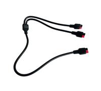 ECMQS Splitter di potere del cavo 30A 16AWG del connettore di ramo per il | Circa 60 cm, nero