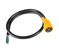 ECMQS Strong Sun Immune 7 Drill Trailer End Sezione con 48, 1,2 m | Le regole in bronzo trasparente e il PVC immune del sole proteggono per uso esterno, cavo modellato per rimorchi da viaggio