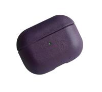 ECMQS Supporto per cuffie in pelle con clip regolabile, viola | Ricarica wireless continua con misurazione visibile della potenza per attività all'aperto e pieno accesso alle funzioni