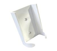 ECMQS Supporto per telefono a parete con aperto, bianco | Hardware incluso nella confezione per un utilizzo salvaspazio alla reception